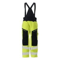 MASCOT® Workwear Overtrek Werkbroek | ACCELERATE MULTISAFE | 17010 hi-vis geel/donkermarine | 21090