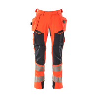MASCOT® Workwear Werkbroek met spijkerzakken | ACCELERATE SAFE | 22210 hi-vis rood/donkermarine | 19