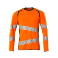 MASCOT® Workwear Sweatshirt | ACCELERATE SAFE | 1433 hi-vis oranje/mosgroen | 19084-781-1433