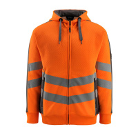 MASCOT® Workwear Capuchontrui met rits | SAFE SUPREME | 1418 hi-vis oranje/donkerantraciet | 50138-9