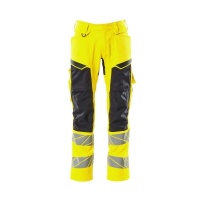 MASCOT® Workwear Broek met kniezakken | ACCELERATE SAFE | 1709 hi-vis geel/zwart | 19579-236-1709