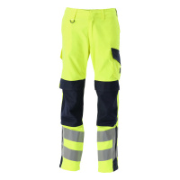 MASCOT® Workwear Werkbroek met kniezakken | MULTISAFE | 17010 hi-vis geel/donkermarine | 13879-216-1