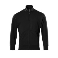 MASCOT® Workwear Sweatshirt met rits | CROSSOVER | 90 diepzwart | 51591-970-90