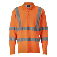 MASCOT® Workwear Poloshirt, met lange mouwen | SAFE CLASSIC | 14 hi-vis oranje | 18283-995-14