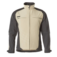 MASCOT® Workwear Softshell jas | UNIQUE | 5509 lichtkhaki/zwart | 12002-149-5509