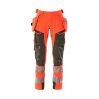 MASCOT® Workwear Broek met spijkerzakken | ACCELERATE SAFE | 22218 hi-vis rood/donkerantraciet | 19