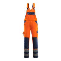 MASCOT® Workwear Amerikaanse overall met kniezakken | SAFE COMPETE | 141 hi-vis oranje/marine | 0716