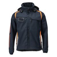 MASCOT® Workwear Softshell jas met capuchon | ACCELERATE | 01014 donkermarine/hi-vis oranje | 23002-