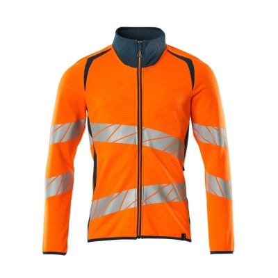 MASCOT® Workwear Sweatshirt met rits | ACCELERATE SAFE | 1444 hi-vis oranje/donkerpetrol | 19184-78 Foto van MASCOT® Workwear Sweatshirt met rits | ACCELERATE SAFE | 1444 hi-vis oranje/donkerpetrol | 19184-78