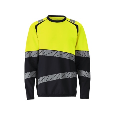 Foto van MASCOT® Workwear Sweatshirt | ACCELERATE SAFE | 01017 donkermarine/hi-vis geel | 25084-781-01017