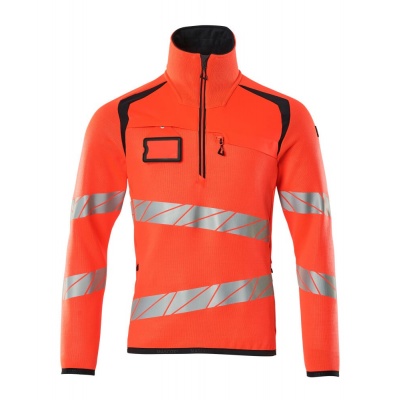 MASCOT® Workwear Gebreide trui met korte rits | ACCELERATE SAFE | 22210 hi-vis rood/donkermarine | Foto van MASCOT® Workwear Gebreide trui met korte rits | ACCELERATE SAFE | 22210 hi-vis rood/donkermarine |
