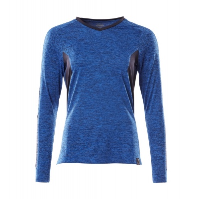 Foto van MASCOT® Workwear T-shirt, met lange mouwen | ACCELERATE | 91010 helder blauw-gemêleerd/donkermarin