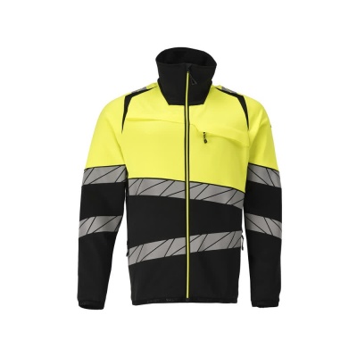 Foto van MASCOT® Workwear Fleecetrui met rits | ACCELERATE SAFE | 0917 zwart/hi-vis geel | 25003-315-0917