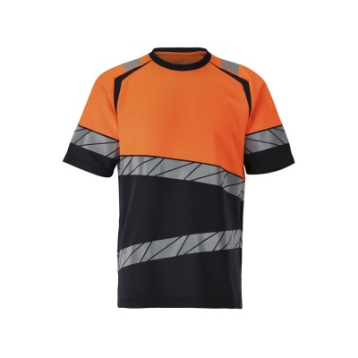 Foto van MASCOT® Workwear T-shirt | ACCELERATE SAFE | 01014 donkermarine/hi-vis oranje | 25082-771-01014