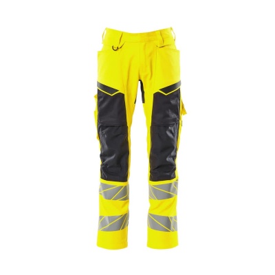 Foto van MASCOT® Workwear Broek met kniezakken | ACCELERATE SAFE | 1709 hi-vis geel/zwart | 19579-236-1709