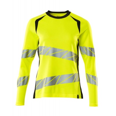 Foto van MASCOT® Workwear T-shirt, met lange mouwen | ACCELERATE SAFE | 1709 hi-vis geel/zwart | 19091-771-1