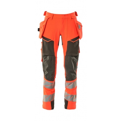 Foto van MASCOT® Workwear Broek met spijkerzakken | ACCELERATE SAFE | 22218 hi-vis rood/donkerantraciet | 19