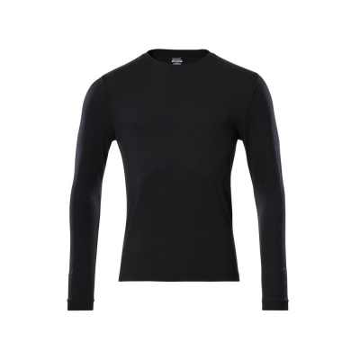 MASCOT® Workwear T-shirt, met lange mouwen | CROSSOVER | 90 diepzwart | 18581-965-90