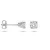 Afbeelding van 14 krt witgouden oorknoppen met 0.50 krt lab grown diamant 4600145
