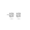 Afbeelding van 14 krt witgouden oorknoppen met 0.50 krt lab grown diamant 4600145