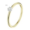 Afbeelding van 14 krt bicolour gouden ring met diamant 0.10 crt H / SI 4208558