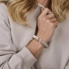 Afbeelding van Zilveren armband met edelstalen kern en zirkonia 1339287