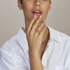 Afbeelding van Gouden ring met Amber 4030843