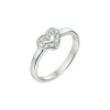 Afbeelding van Zilveren ring met hart zirkonia 1319157