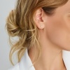 Afbeelding van 14 krt witgouden oorknoppen met 0.50 krt lab grown diamant 4600145