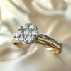 Afbeelding van 14 krt bicolour gouden ring met 0.25 crt briljant H/SI RK418273