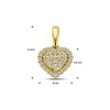 Afbeelding van 14 krt geelgouden harthanger met diamant 0.15 crt 4031190