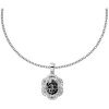 Afbeelding van Zilveren collier met zirkonia en lavendel zirkonia 1312051062