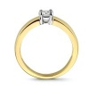 Afbeelding van 14 karaat geelgouden ring met zirkonia 4205716