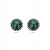 Afbeelding van Zilveren oorknoppen met malachiet 1337731