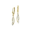 Afbeelding van 14 krt bicolour gouden oorhangers 4017316