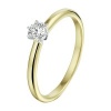 Afbeelding van 14 krt bicolour gouden ring met diamant 0.20 crt H / SI 4208562