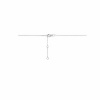 Afbeelding van 14 krt witgouden collier met diamant 4106426