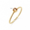 Afbeelding van 14 krt geelgouden ring met citrien 2140243