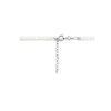 Afbeelding van Zilveren collier met wit kristalglas 1335686