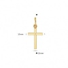 Afbeelding van 14 karaat gouden kruishanger 246021500