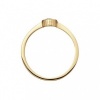 Afbeelding van 14 krt geelgouden ring met zwarte zirkonia 2140178