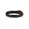 Afbeelding van AZE armband Iron Three String Brown-on-Black (21,0cm) AZ-BL002-C-210