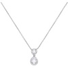 Afbeelding van Zilveren collier met hanger met zirkonia 6309091082