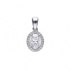 Afbeelding van Zilveren collier met hanger met zirkonia 6512251082