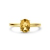 Afbeelding van 14 krt gouden ring met citrien 4028755