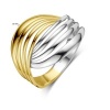 Afbeelding van 14 krt bicolour gouden ring 4209027