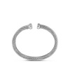 Afbeelding van Zilveren armband met edelstalen kern en zirkonia 1339285