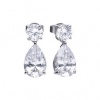 Afbeelding van Zilveren oorhangers met zirkonia 6214801082