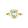 Afbeelding van 14 krt geelgouden ring met groen amethist 4033673