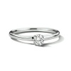 Afbeelding van 14 krt witgouden ring met 0.25 krt lab grown diamant 4600124